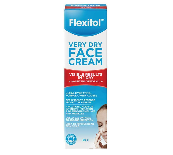 Flexitol Very Dry Face Cream, 50g - Makkah Pharmacy
