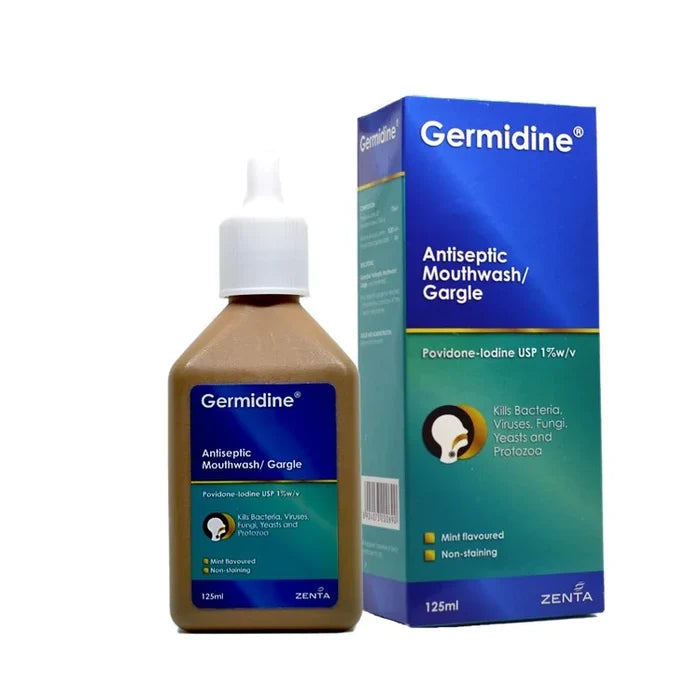 Germidine Antiseptic Gargle Mouthwash 125ml