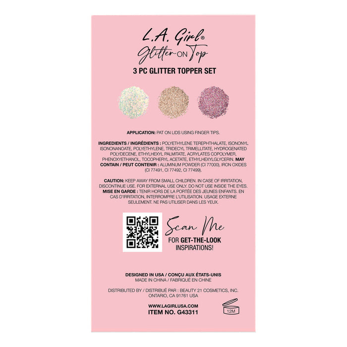 Glitter On Top 3pc Glitter Topper Set