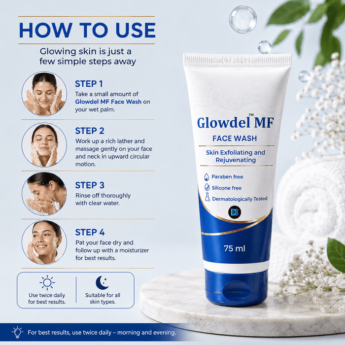 Glowdel MF Face Wash 75ml - Cosmosentials