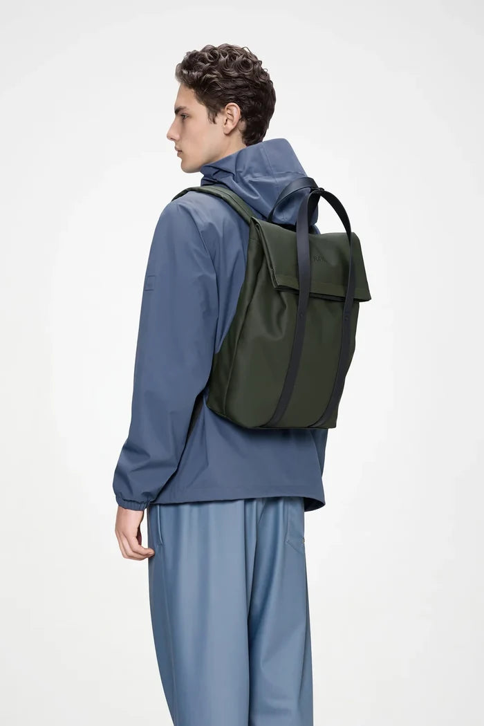 Green 2Way Tote Backpack