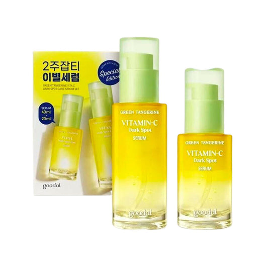 Goodal Green Tangerine Vitamin-C Dark Spot Serum Set Nudie Glow Australia