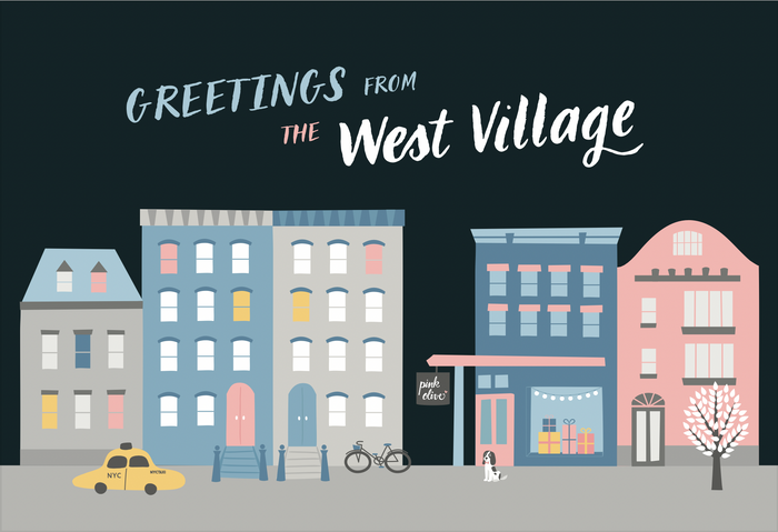 greetings from the west village postcards