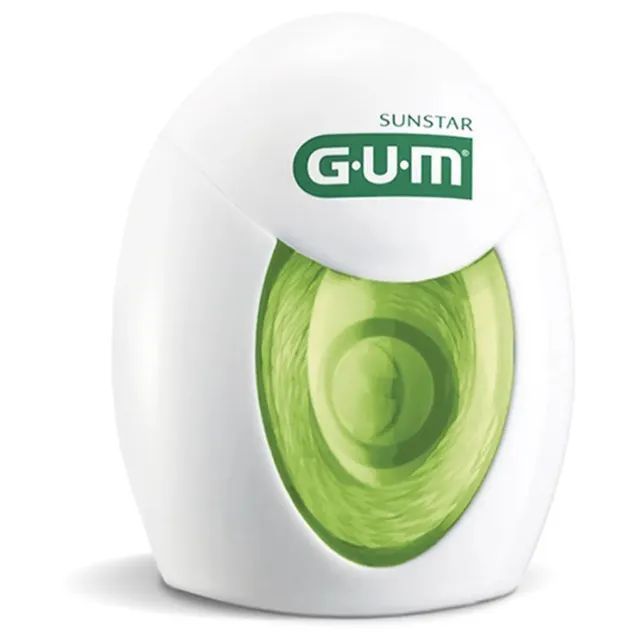 GUM 30m Twisted Waxed Dental Floss Minty Green Tea Flavor, 1 Piece - Makkah Pharmacy