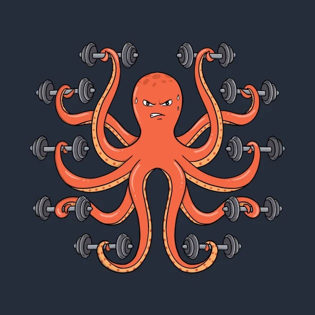 Gym Funny Octopus T-Shirt