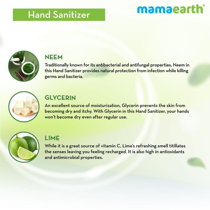 hand sanitizer with natural ingredients and alcohol