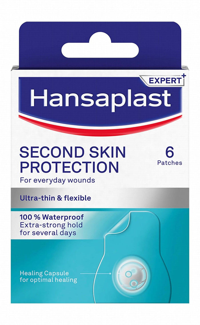 Hansaplast Second Skin Protection Water-Resistant Very Thin & Elastic Plasters, 6 per pack - Makkah Pharmacy