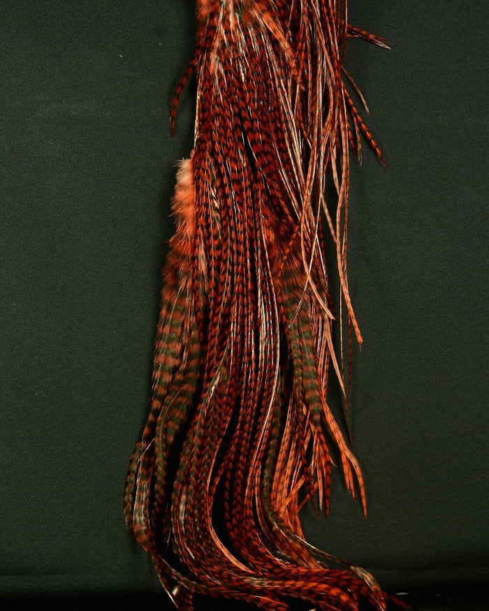 Hareline Half Grizzly Saddle - Spawn Fly Fish - Hareline Dubbin