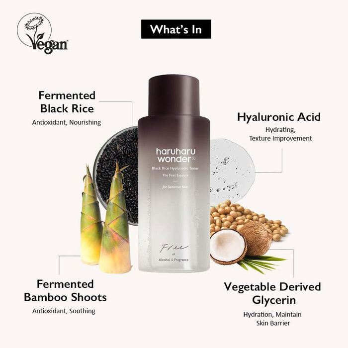Haruharu Wonder Black Rice Hyaluronic Toner Sensitive Skin 300ml