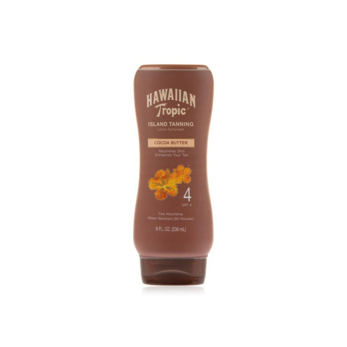Hawaiian Tropic Island Tanning Cocoa Butter Lotion (SPF4) 236ml Hawaiian