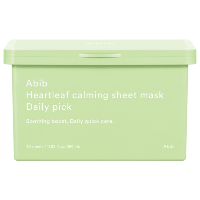 Abib Heartleaf Calming Sheet Mask Daily Pick Nudie Glow Australia