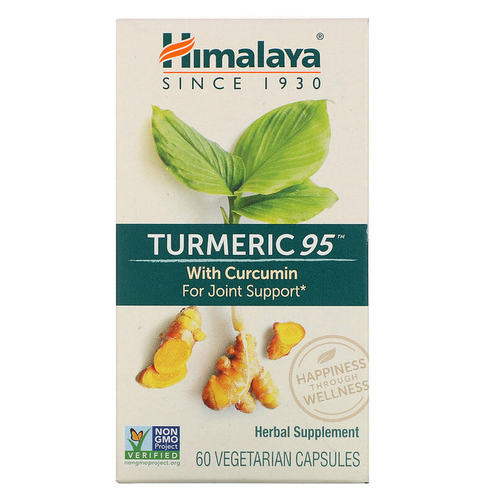 Himalaya, Turmeric 95 With Curcumin, 60 Vegetarian Capsules