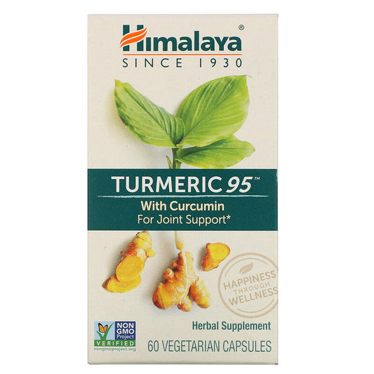 Himalaya, Turmeric 95 With Curcumin, 60 Vegetarian Capsules