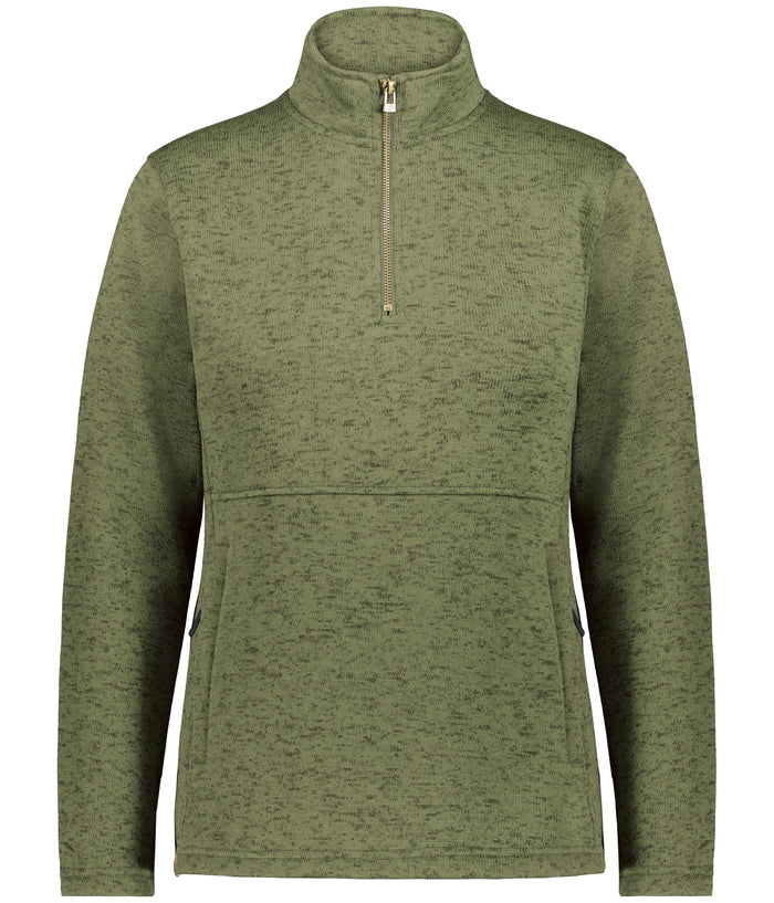 Holloway Women's Alpine Sweater Fleece 1/4 Zip Pullover