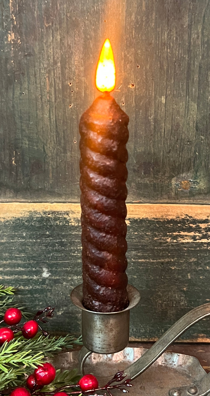 HSC-85225 Dark Red Twist Battery Operated Candle