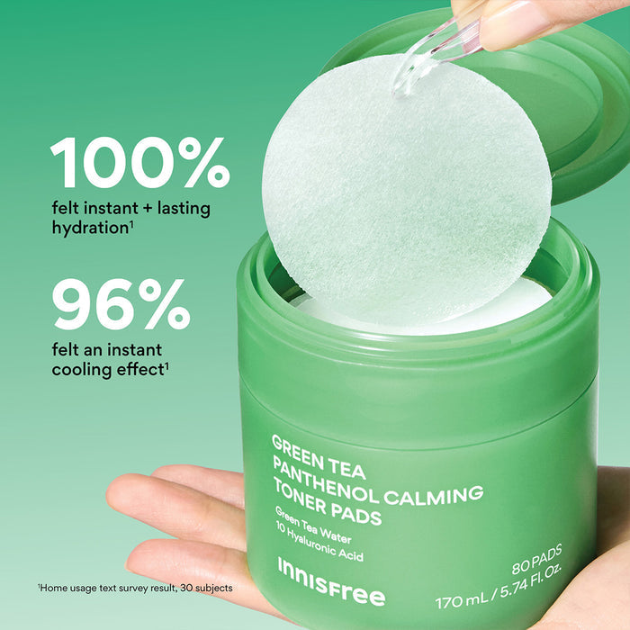 Green Tea Toner Pads claims