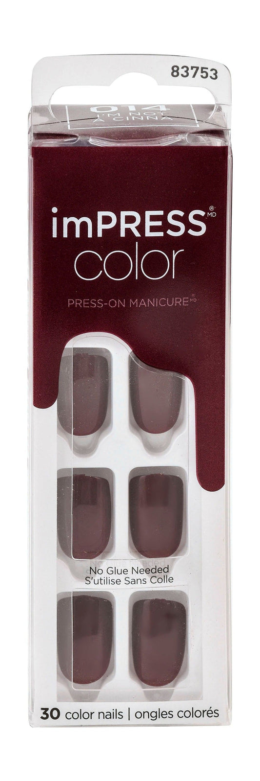 ImPRESS Color One Step Press-On Manicure Kit I'm Not A Cinna 014, 1 Pack - Makkah Pharmacy