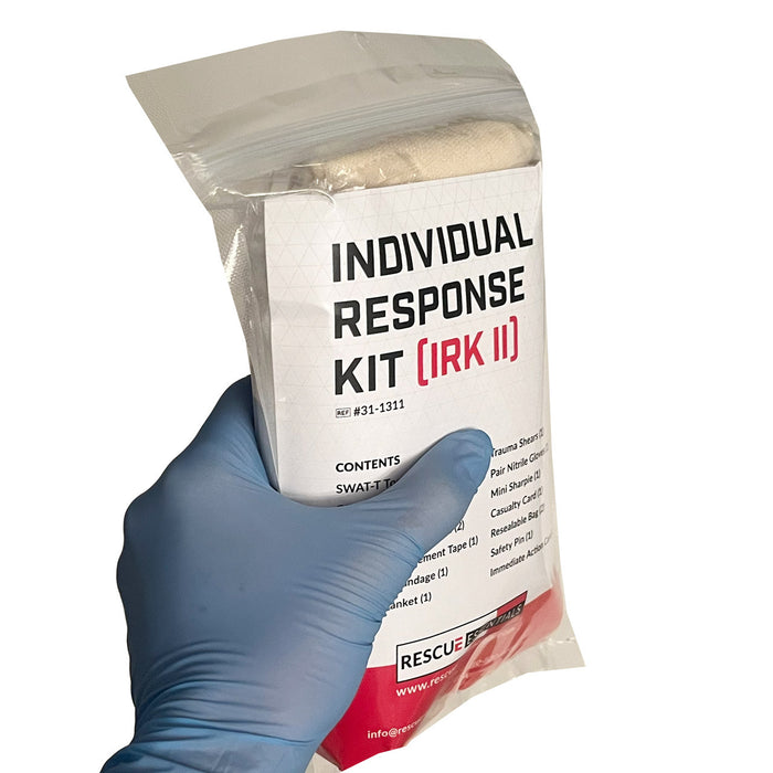 Individual Response Kit II, in hand (front)