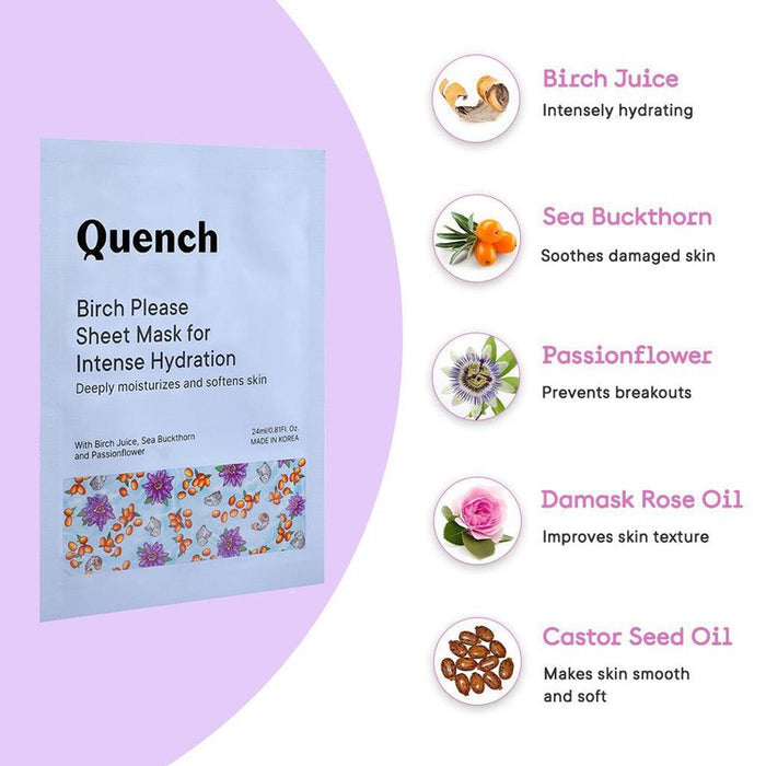 Intense Hydration Sheet Mask with Birch Juice Enzymes (Pack of 6)