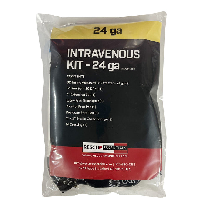 Intravenous Kit 24 gauge front