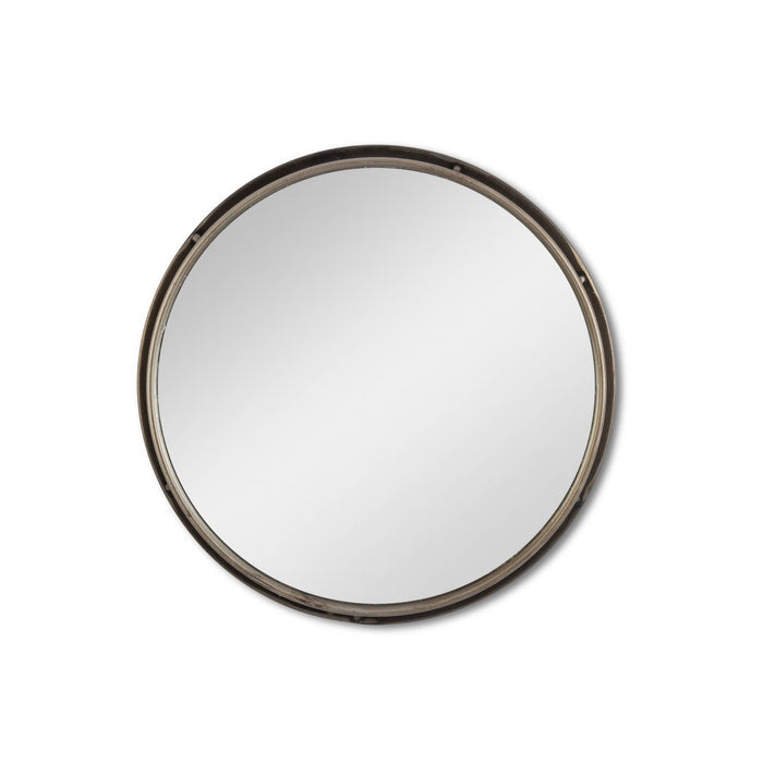 Iron Frame Mirrored Trays, Set of 2