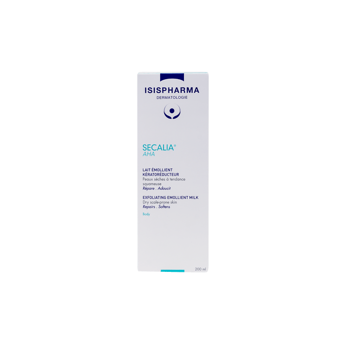 Isispharma Secalia Exfoliating Emollient Milk for Dry & Scale Prone Skin, 200ml - Makkah Pharmacy
