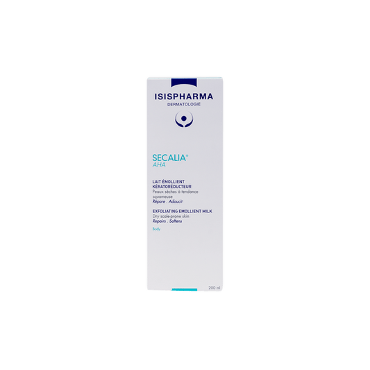 Isispharma Secalia Exfoliating Emollient Milk for Dry & Scale Prone Skin, 200ml - Makkah Pharmacy