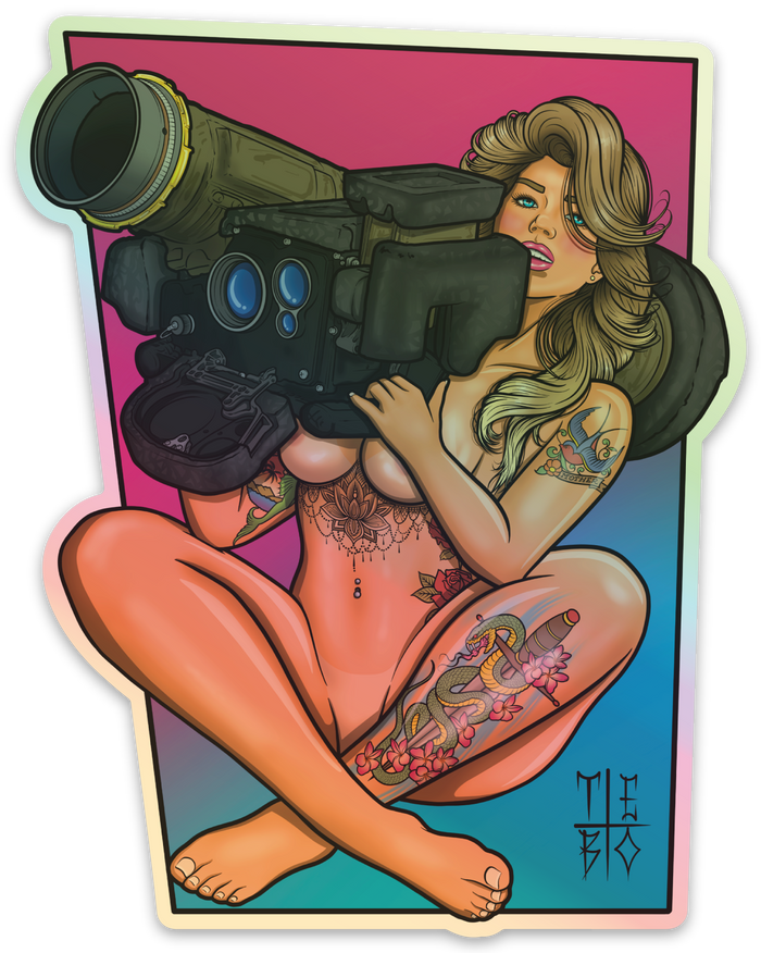 JAV Pinup Sticker