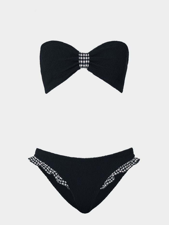 Jean Bikini - Black Gingham