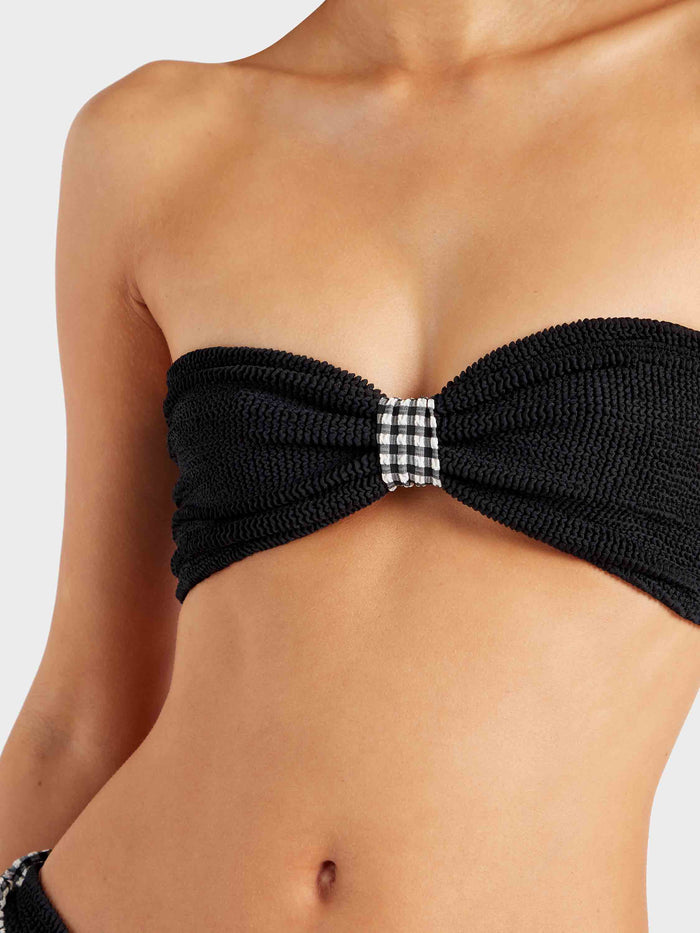 Jean Bikini - Black Gingham