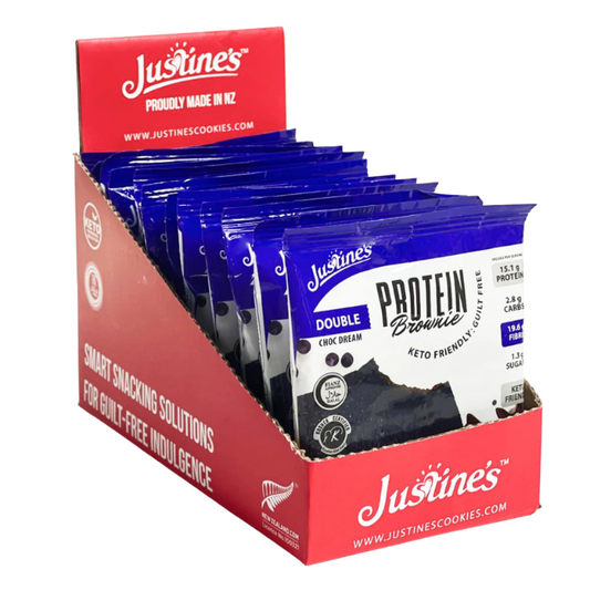 Justine's Protein Brownie Double Chocolate Dream - 75g x 12s Justine's