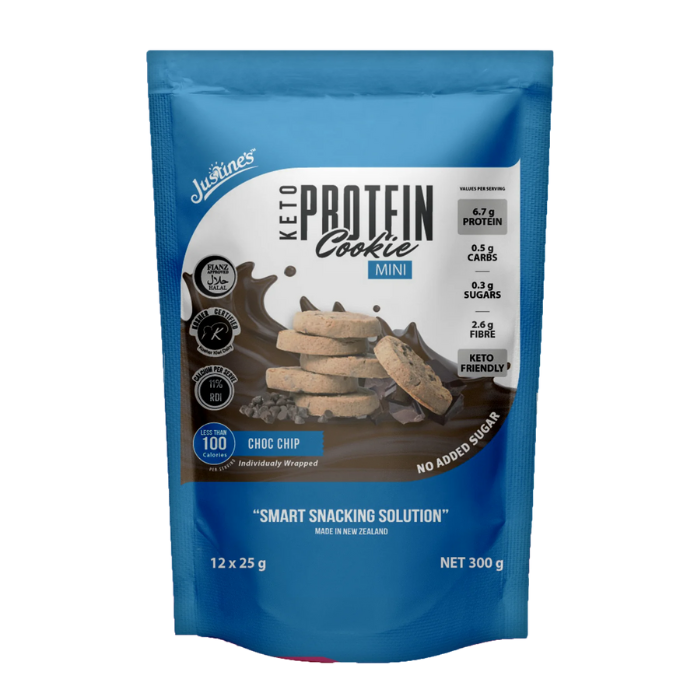Justine's Protein Cookie Mini Chocolate Chip - 25g x 12s Justine's