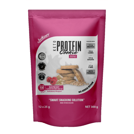 Justine's Protein Cookie Mini Raspberry - 25g x 12s Justine's
