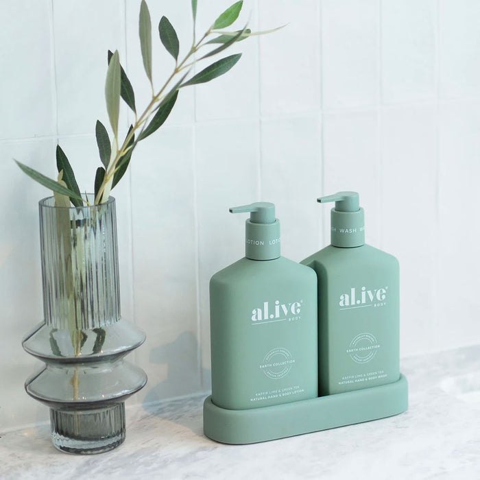 al.ive body Kaffir Lime & Green Tea - Hand & Body Wash/Lotion Duo Nudie Glow Australia Skin Care & Beauty