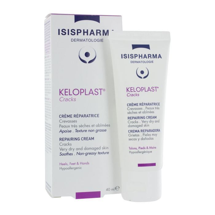 Keloplast Hypoallergenic Crack Repairing Cream for Very Dry & Damaged Skin-On Heels, Feet & Hands, 40ml - Makkah Pharmacy