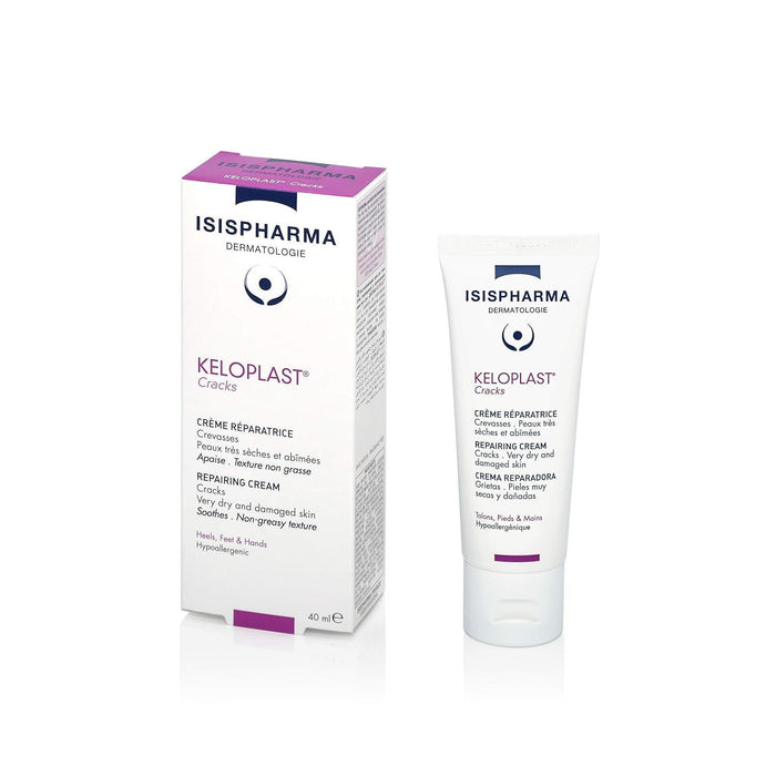 Keloplast Hypoallergenic Crack Repairing Cream for Very Dry & Damaged Skin-On Heels, Feet & Hands, 40ml - Makkah Pharmacy
