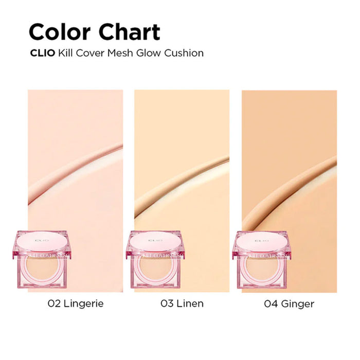 CLIO Kill Cover Mesh Glow Cushion Set (+Refill) Nudie Glow Australia