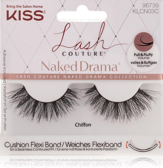 Kiss Lash Couture Naked Drama Lashes, Chiffon Klcn03C