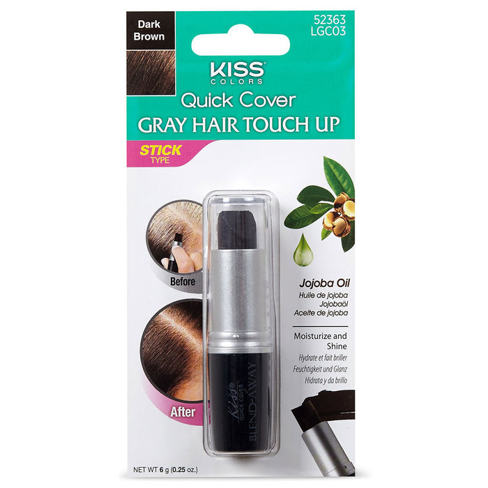 KISS LGC 01 TOUCH UP(9952)STICK DARK BROWN - Makkah Pharmacy