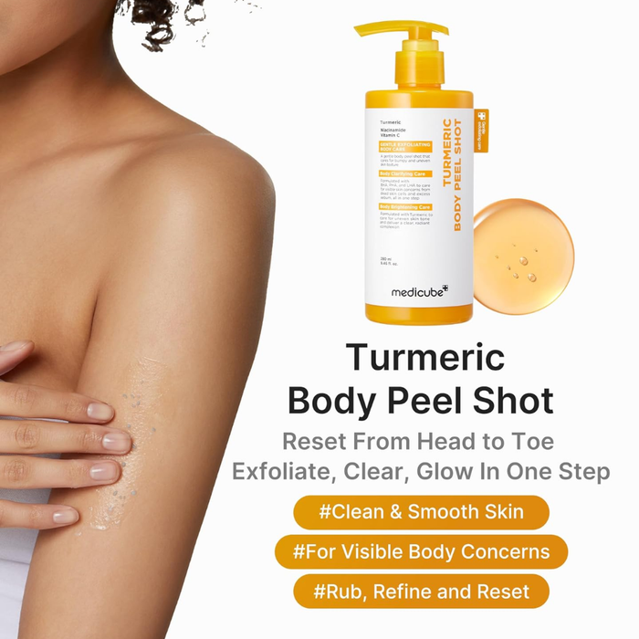 Medicube Kojic Acid Turmeric Body Peel Shot Nudie Glow Australia