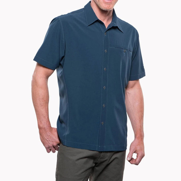 KÜHL Men's Renegade Button-Down Short Sleeve Work Shirt Work Shirts KUHL Pirate Blue 2XL Reg