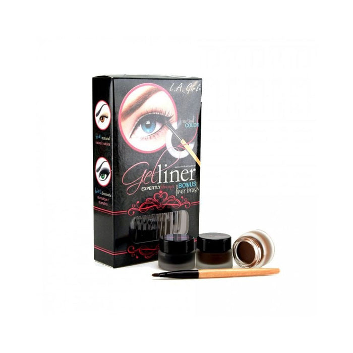 HOK Makeup L.A. Girl Gel Liner Kit - Very Black L.A. Girl Black Eyeliner Eyes L.A. Girl LA Girl LAgirl Makeup