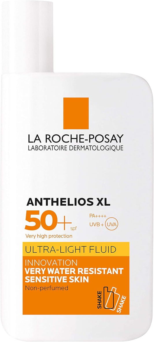 La Roche-Posay Anthelios Xl Ultra-Light Non-Perfumed Fluid Spf 50 For Unisex - 50 Ml - Sunscreen