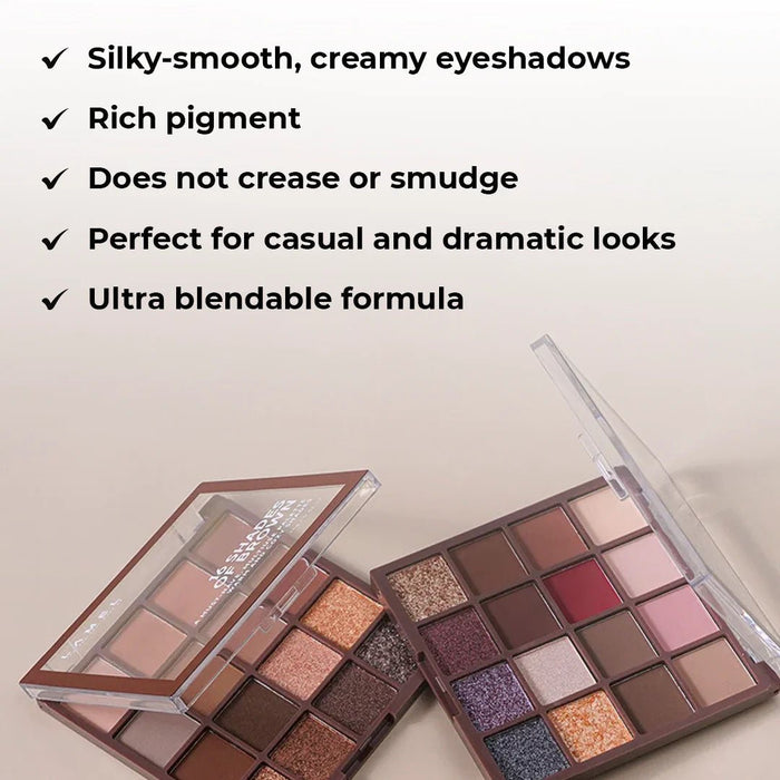 Lamel 16 Shades of Eyeshadow Palette - Eye Shadow Palette