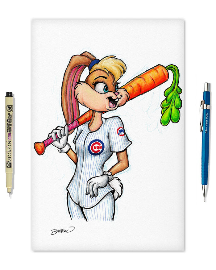 Lola Bunny x MLB Cubs Limited Edition Art Print