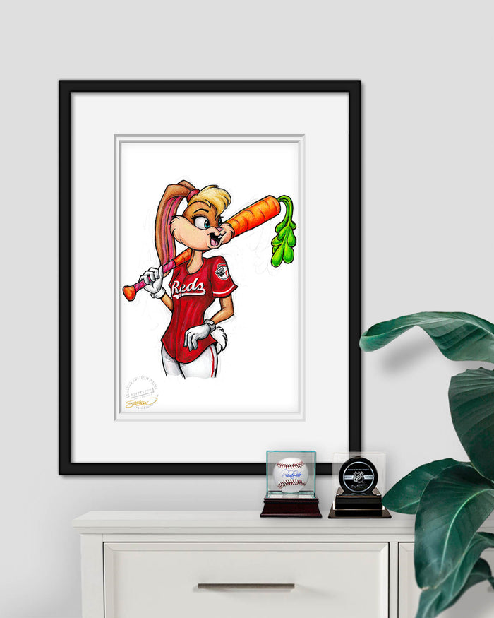 Lola Bunny x MLB Reds Limited Edition Art Print