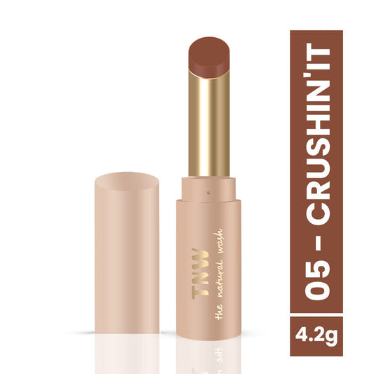 Cosmetic stick with applicator and 'TNW' branding on a white background