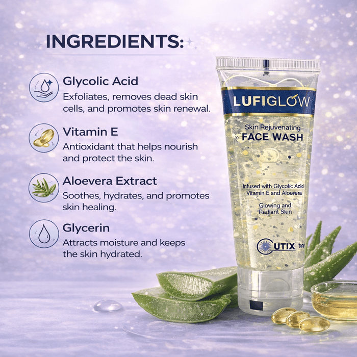 Lufiglow Skin Rejuventating face wash - Cosmosentials