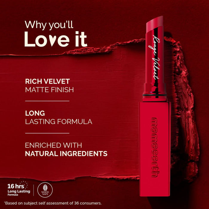 Luxe Matte Long Stay Lipstick with Passion Fruit Oil & Vitamin E -2g | Rouge Velvet