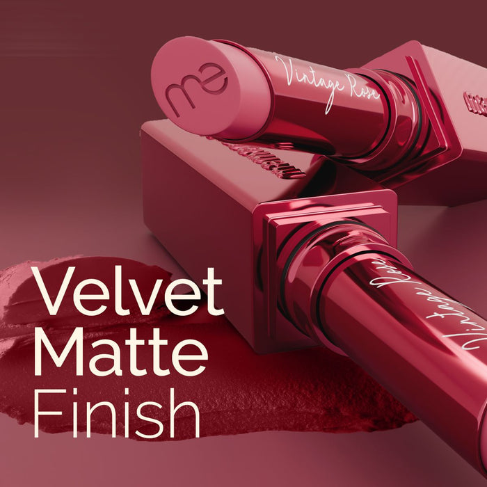 Luxe Matte Long Stay Lipstick with Passion Fruit Oil & Vitamin E -2g | Vintage Rose